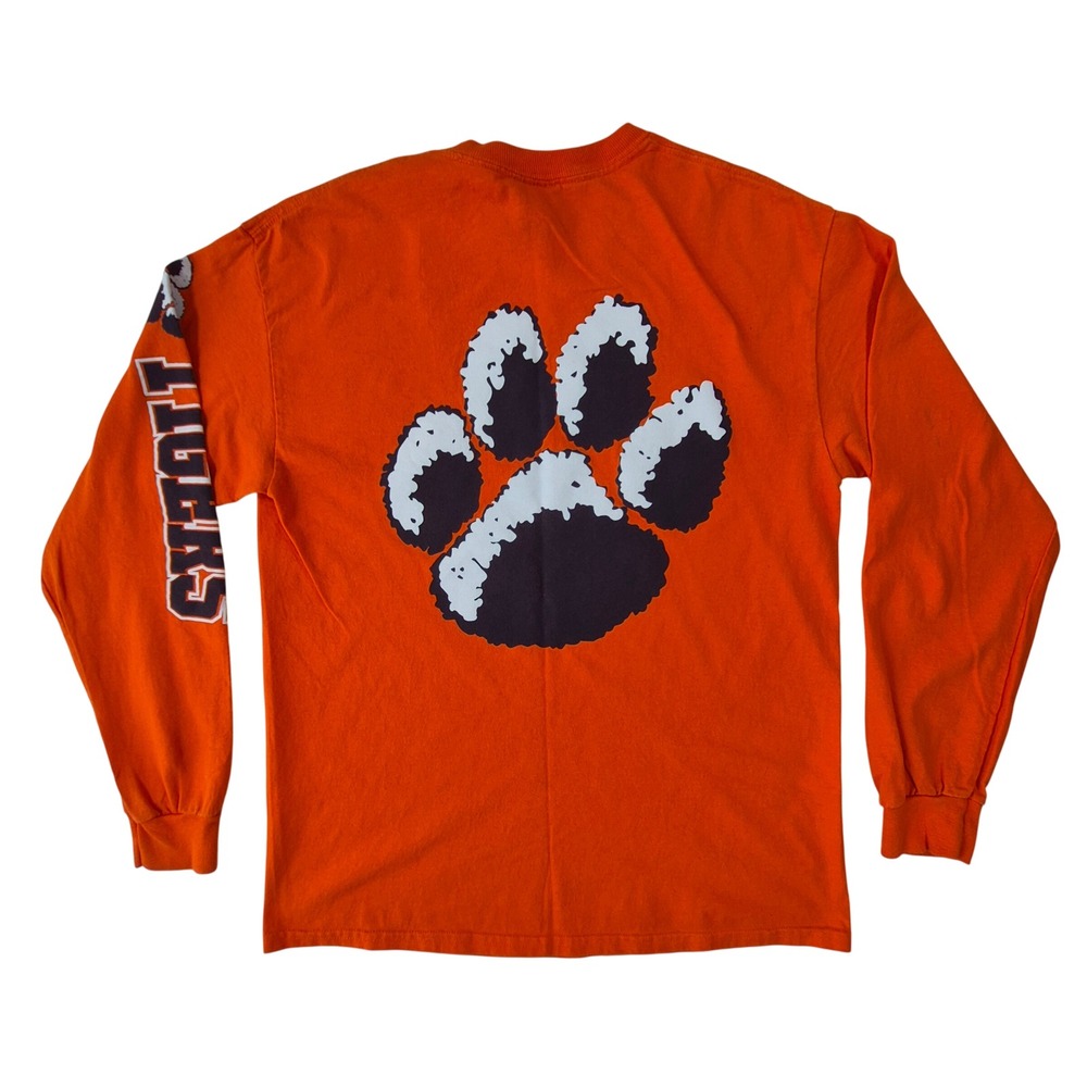 MV Sport Auburn Tigers Long Sleeve T-Shirt Orange Mens Medium Style 707 NCAA - Picture 3 of 11